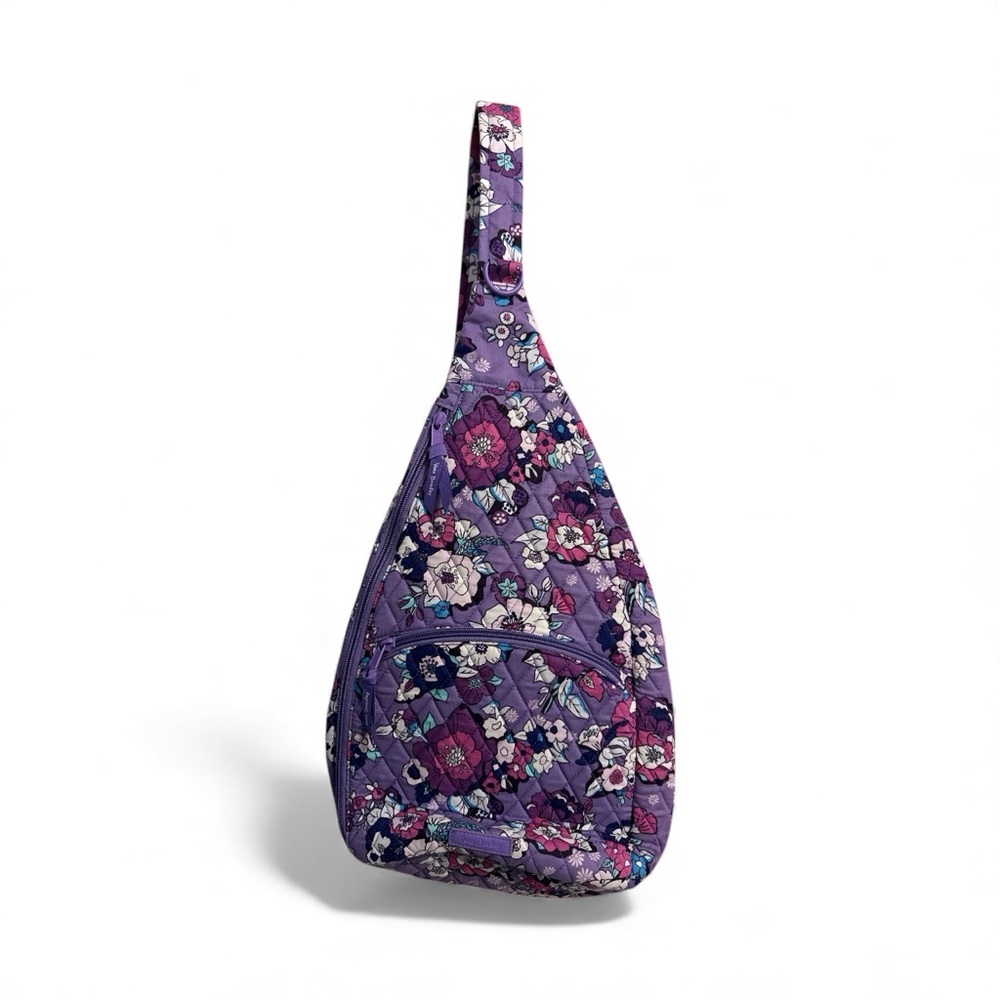 Floral Purple Sling Bag